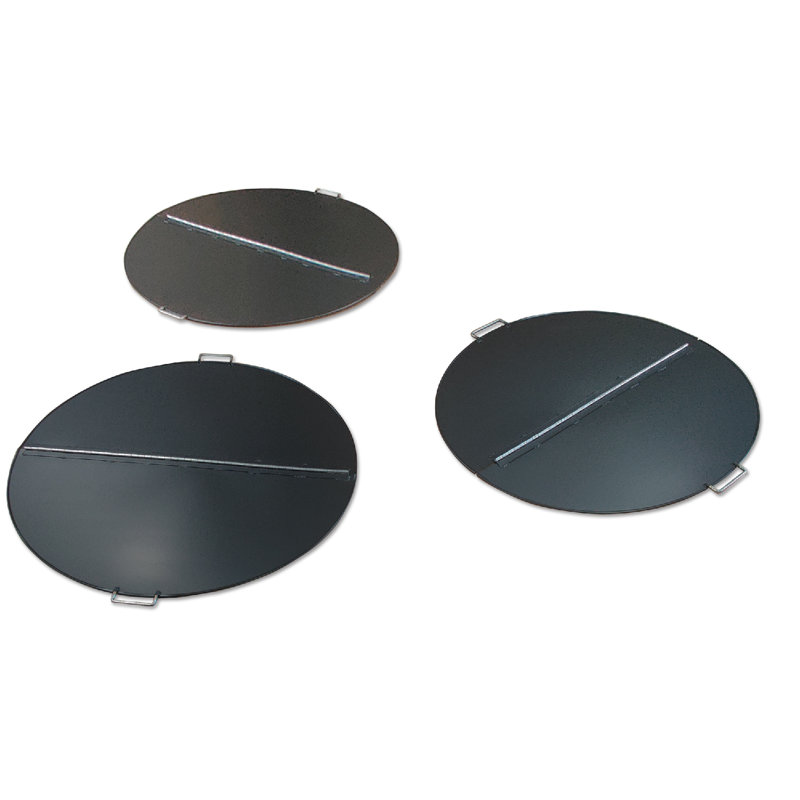 Round Stainless Steel Fire Pit Lid, 1.2" H x 69" W x 69" D