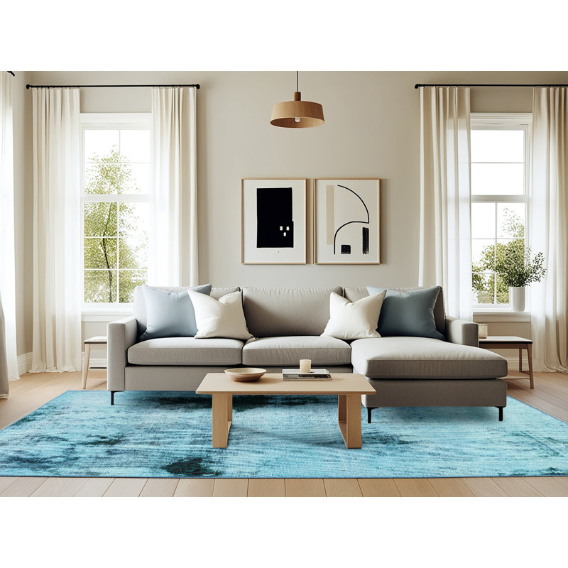 Tapis abstrait moderne 2096, Rectangle 6 pi x 9 pi