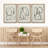 " Modern Duotone Geometric Spiral Ring Circle Collage 3 Piece Framed Wall Art. " 3 - Pieces-119018138-71199586