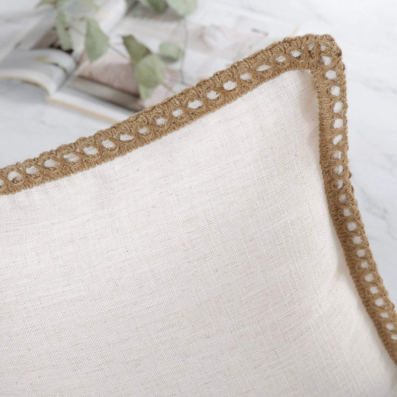 Bolindale Pillow Cover, 24" x 24", Off White