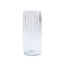 Pleated Glass Vase-Clear