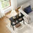 Solid Wood 2-Tier Sofa Side Table with Storage Shelf-1583955760