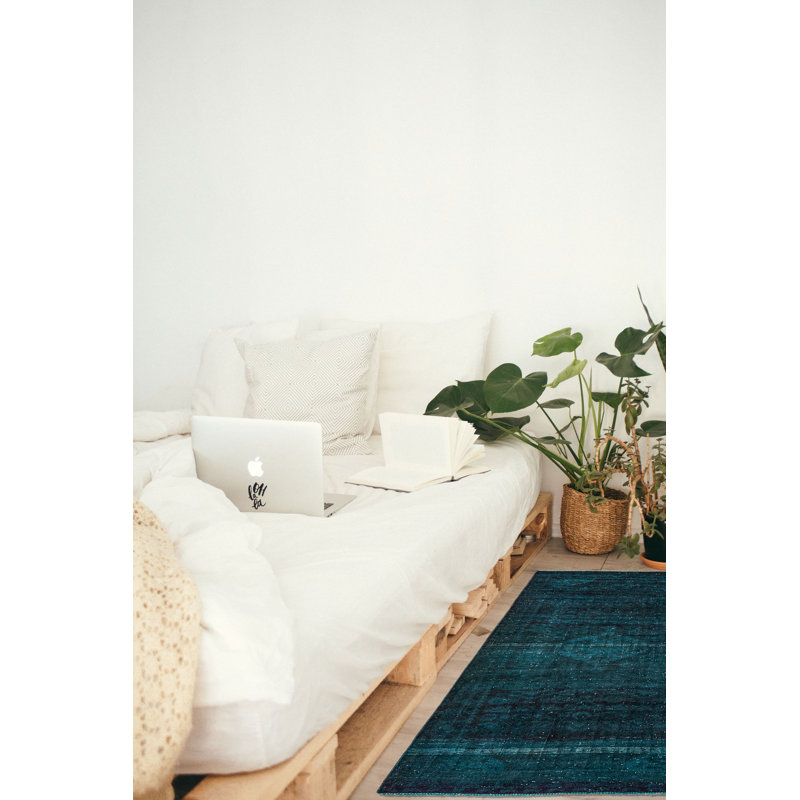 Tapis transitionnel de couleur verte 3 pi 7 po x 5 pi 7 po