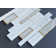 Random Sized Glass Linear Mosaic Wall Tile