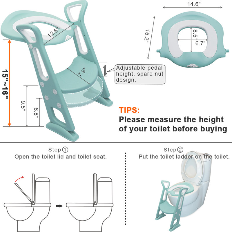 Cadre de sécurité pour toilette, Vert
