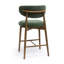 Lofland Forest Green Performance Textured Velvet Counter Stool-453331781-453331780
