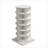 Cabinets | 360-Degree Rotating 6-Layer Shoe Storage Cabinet | Holds 24 Pairs | Space Saving | Off-White | Modern-1528935472