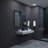 Leyat Modern Rectangle Metal Frame Wall Mirror for Bathroom-1133631097-1133631055