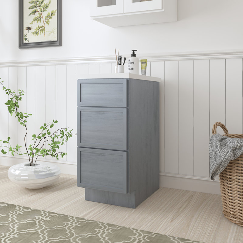 Base de meuble-lavabo simple 15 po seulement, Argent
