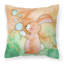 Coussin décoratif intérieur/extérieur en aquarelle de lapin et de bulles-2024718388