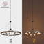 38.2'' Large Farmhouse Wagon Wheel Chandelier for Living Room