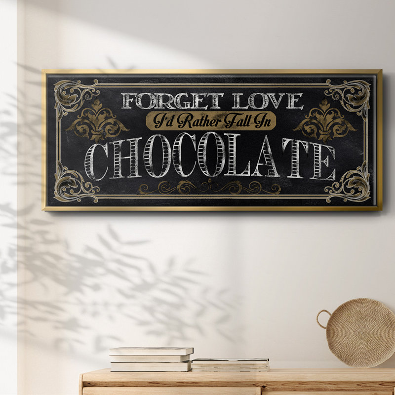 Chocolat - toile encadrée, H 24 po x l 60 po
