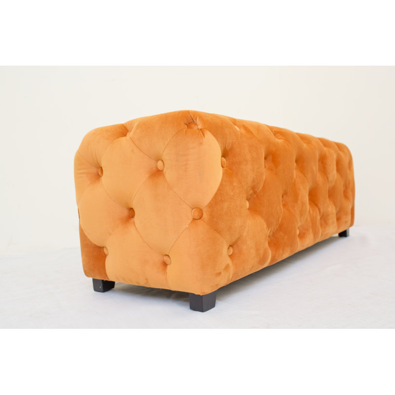 Banc rembourré Kincer, Orange