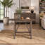 Ensemble de table de salle à manger à hauteur de comptoir en bois 3 pièces avec 2 chaises rembourrées pour petit espace, brun-1502626771