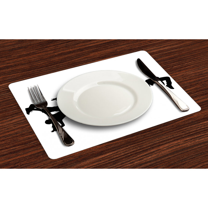 Polyester Abstract Rectangle Placemat