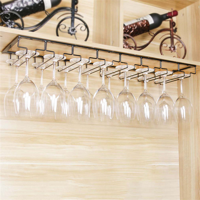 Antioca Wine Glass Rack Black