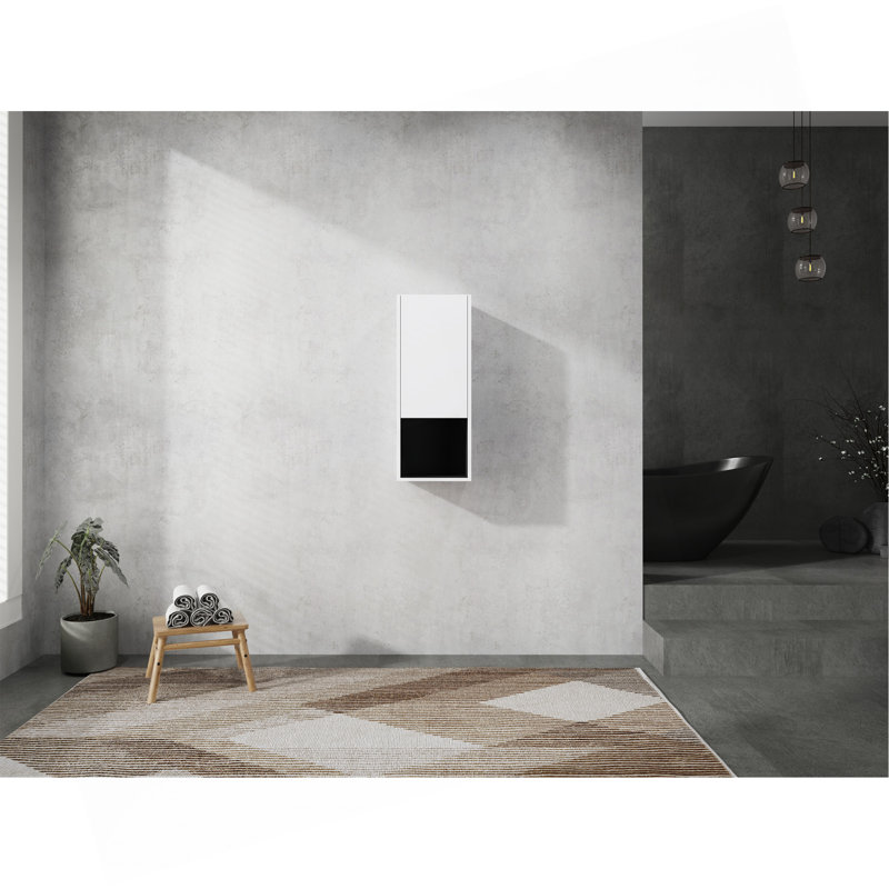 Modern Bathroom Side Cabinet With Soft Close Doors And Spacious Storage
