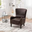 Fauteuil d'appoint à dossier haut en polyuréthane à dossier haut l 28 po pour salon