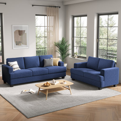 2-Piece Linen Sofa Living Room Set