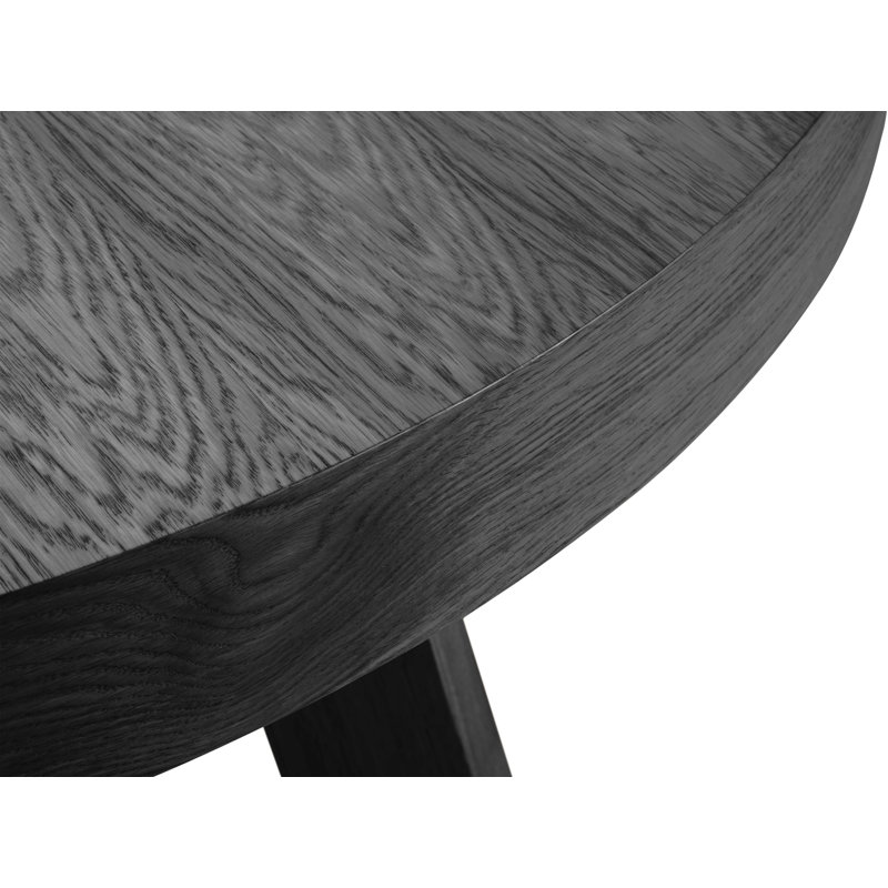 Jahkeim Extendable Beech Round Dining Table, Black