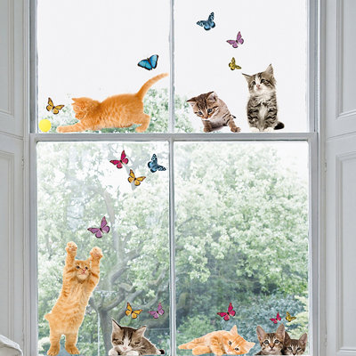 Adhésif décoratif chats