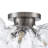 3 - Light Clear Glass Bubble Sputnik Semi Flush Mount-667324515