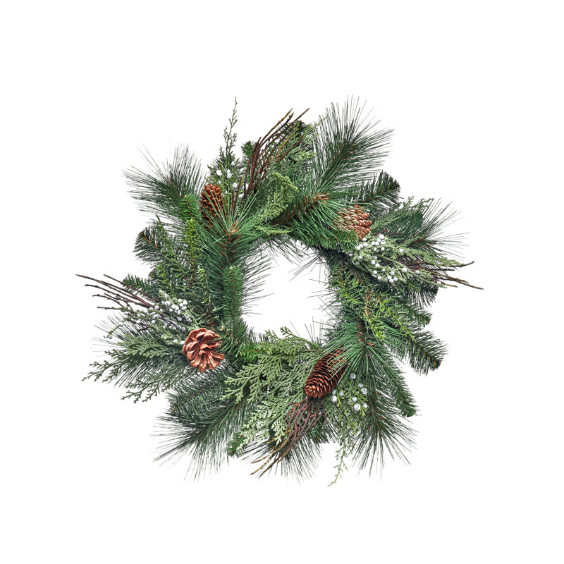 Faux Wreath, 12" H x 12" W x 4" D