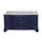 Twain 72" Double Bathroom Vanity Set with Royal Blue Cabinet and Carrara Marble Countertop-1577981797-1577981806