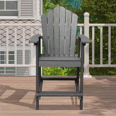 Sandra Plastic Adirondack Chair Weather Resistant Outdoor Chair