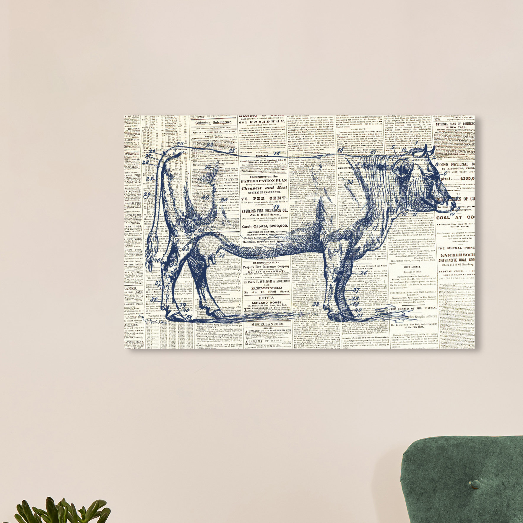 August Grove® Animals Cow Farm House Farm Animals On Canvas Textual Art