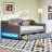 Daybed with LED Accents and Drawers-76876285