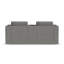 Causeuse modulaire à accoudoirs carrés avec console de rangement 76 po Lockheart-126757853
