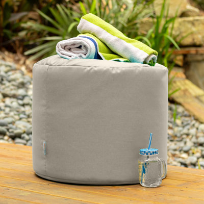 Damato Round Outdoor Pouf Ottoman