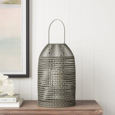 Calum 18'' H Glass Tabletop Lantern