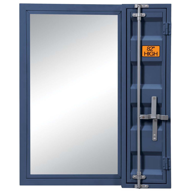 Miroir de salle de bain 26 po x 32 po, finition bleue, Bleu