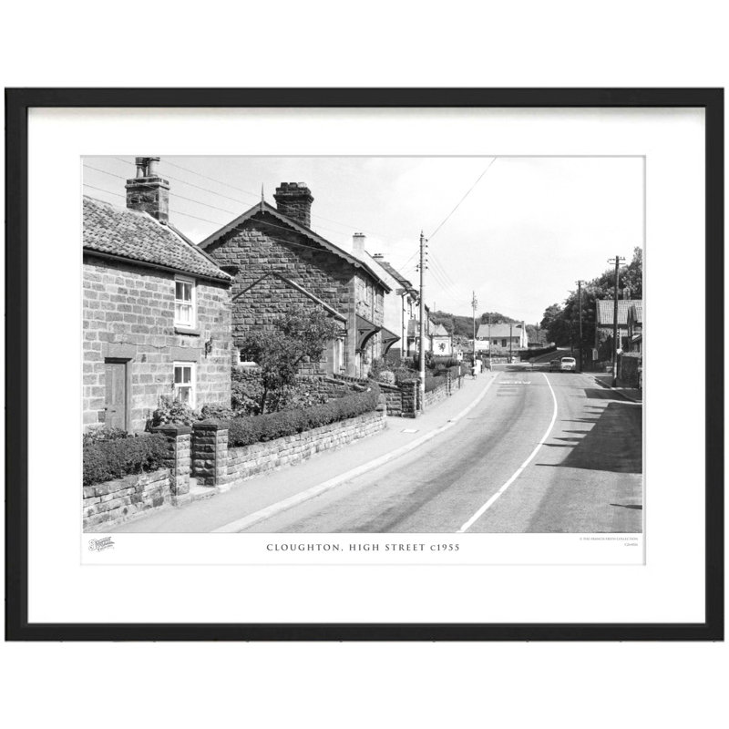 Cloughton, High Street C1955 - Single Picture Frame Print, 28cm H x 36cm W x 2.3cm D