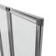 ANZZI Accordion-Style 56-in. x 33-in. Reversible Design 4-Panel Bathtub Shower Door with Frame and Hardware-99151027