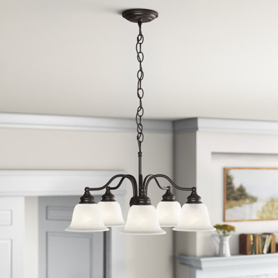 Becky 5 - Light Steel Chandelier