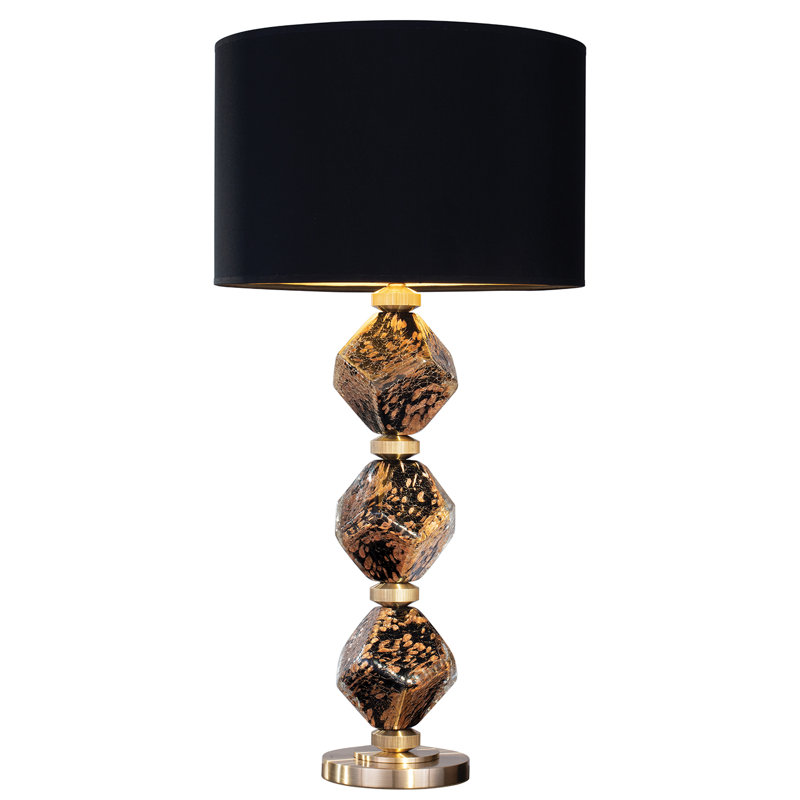 Lampe de table 30,5 po SoBe, Noir / or, Noir