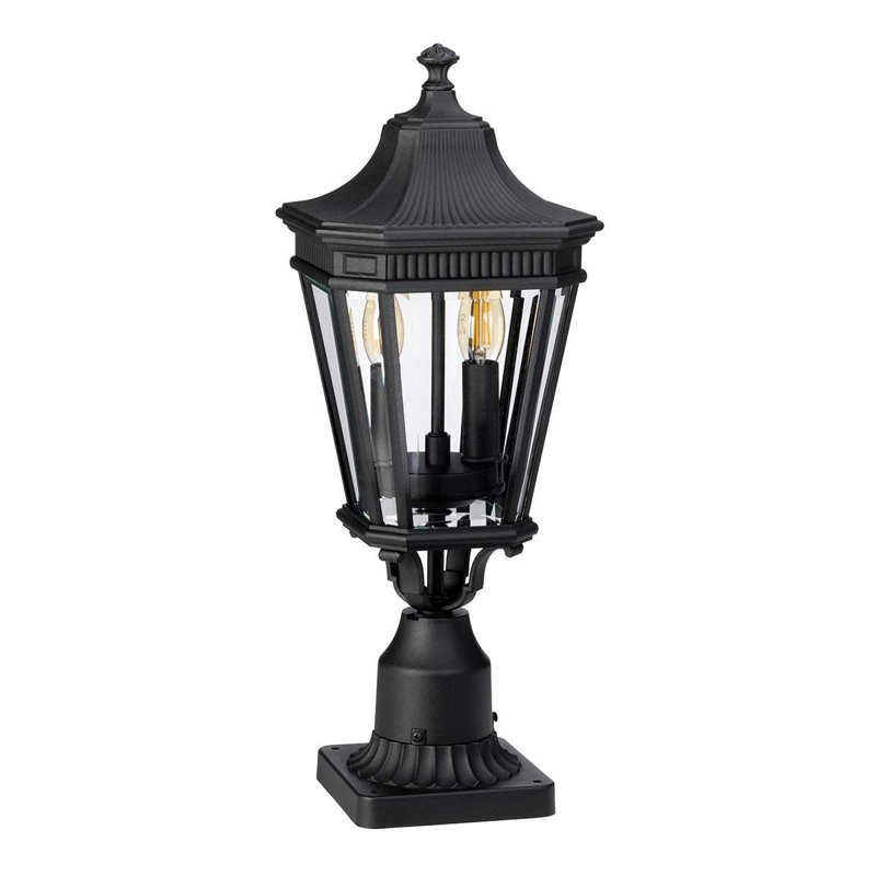 Tilda Mirrored Pier Mount Light, Black
