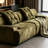 Green Polyester Modular Sofa