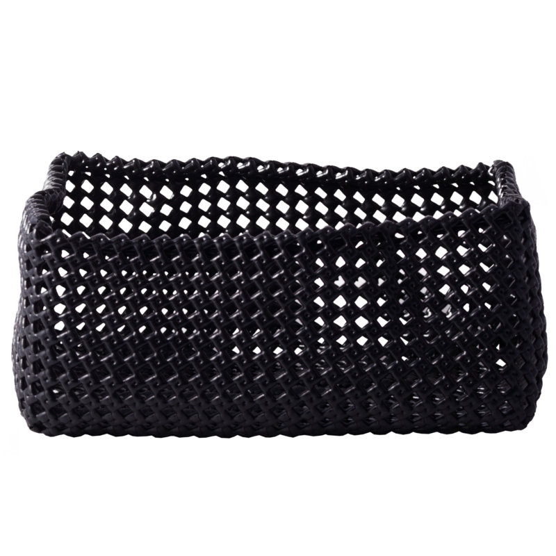 Rebrilliant Basket, Black, 8cm H x 16cm W x 16cm D