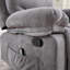 Fauteuil inclinable manuel moderne en chenille avec massage à 8 points et chaleur, fauteuil inclinable et pivotant pour petit salon-130703464