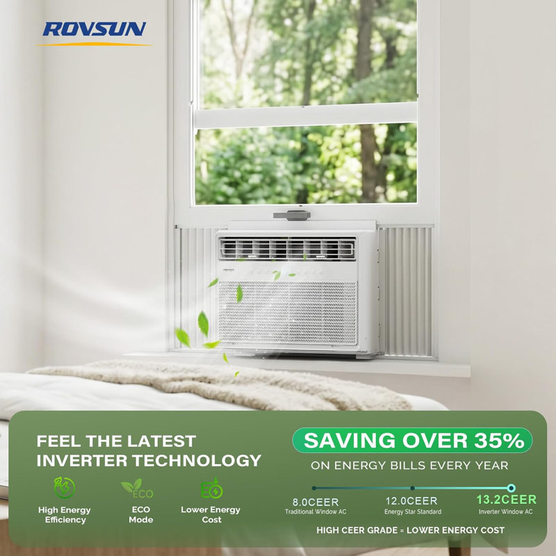 12000 BTU WIFI Inverter Window Air Conditioner With Heating Function