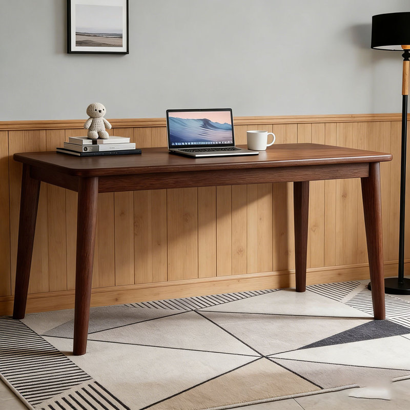 Bureau moderne en bois massif, 55,1 po x 19,7 po