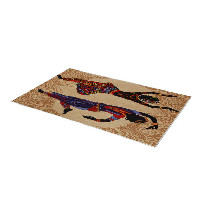 Premium Woven Carpet, 5.2 x 7.5 ft, 100% Polyester, Antibacterial, Non-Slip Underside, 0.3 in Pile Height | Machine Washable, 3D Digital Print | Perfect for Living Room, Bedroom & Office Décor