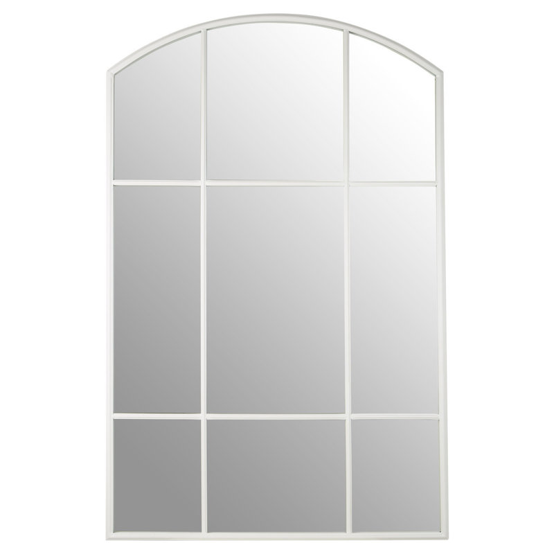 Hogansville Solid Wood Flat Wall Mirror