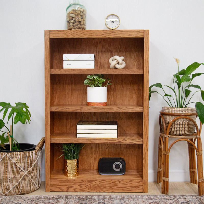 Bibliothèque en bois Port City, Chêne séché, (4 tablettes) H 48 po x l 30,5 po x P 10,63 po