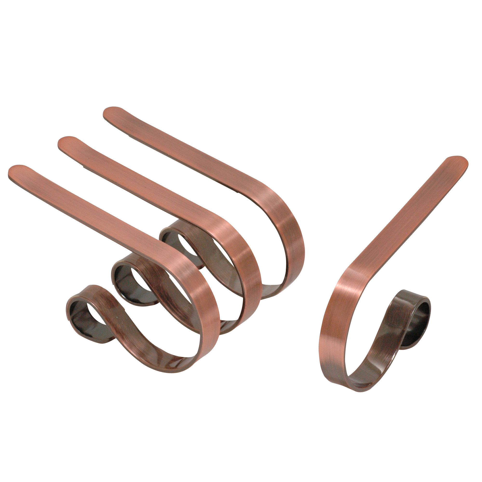 Original MantleClip Stocking Holder, Brushed Copper
