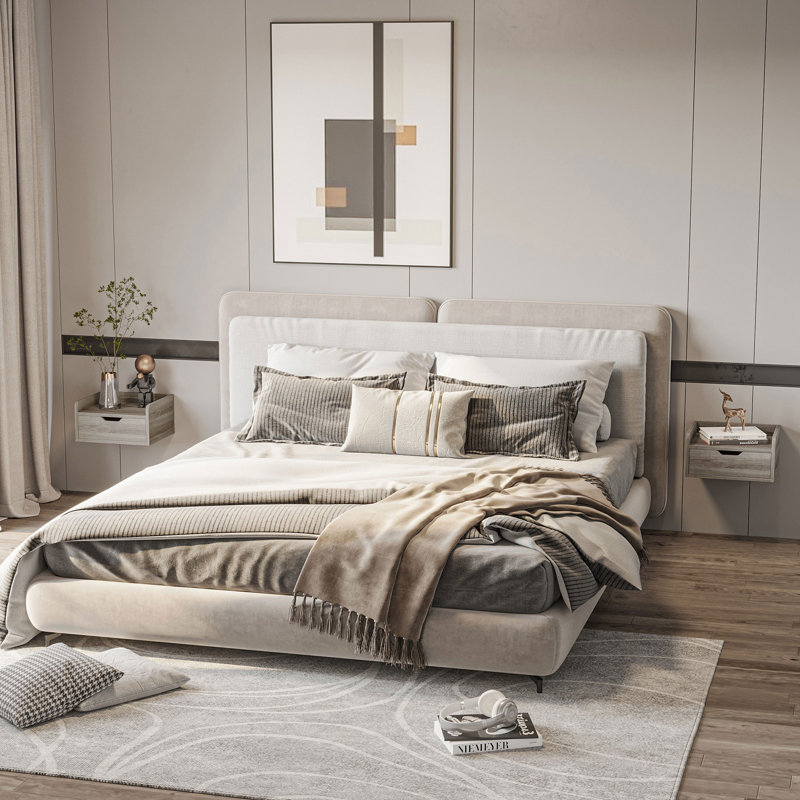 Regetta 40cm W Manufactured Wood Bedside Table
